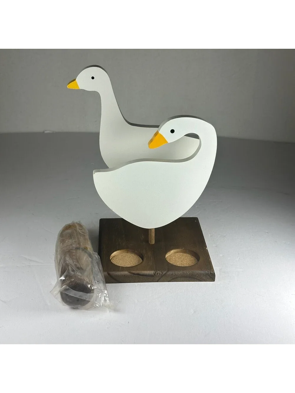 Vintage House of Lloyd Country Geese Napkin Holder Wood Decor S-12